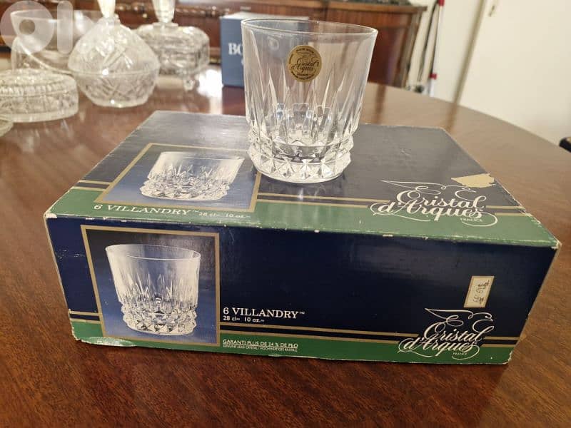 Assorted Bohemia Crystal decorations and glass 9