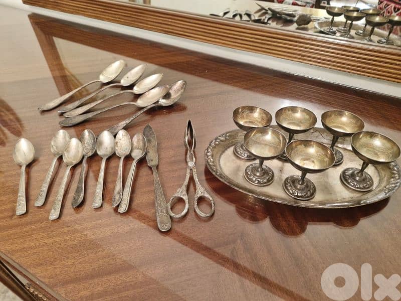 vintage silver and brass decoration 1