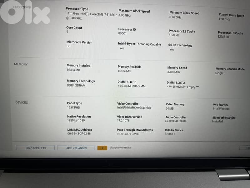Dell Latitude 5520 Core i7 11th Generation 3