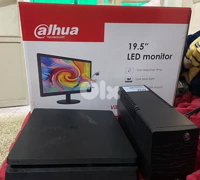 ps4 slim + dahua monitor + UPS