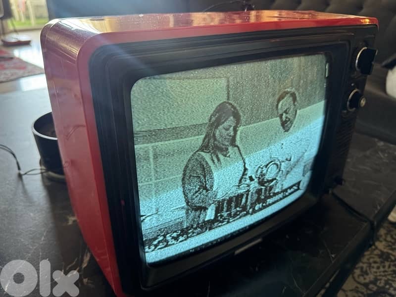 vintage red tv 1