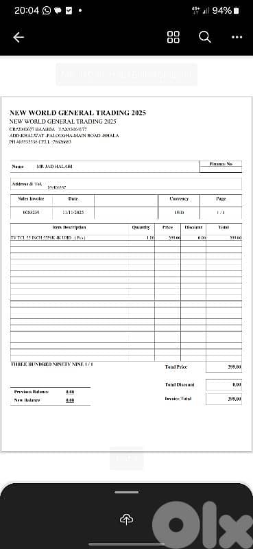 TCL TV 55 Inch 4K UHD 4