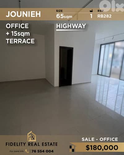 Office for sale in Jounieh RB282 مكتب للبيع في جونيه