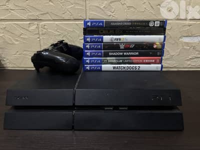 PS4 500gb with 7 games