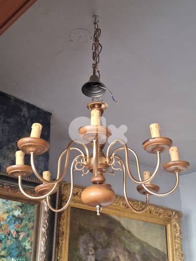 flemish antique 8 lamps english chandelier