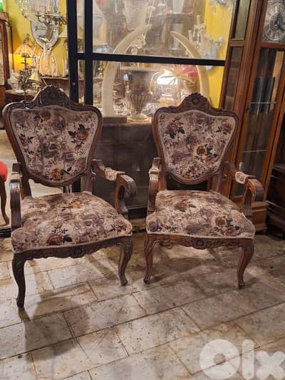 2 antique massif wood bergers