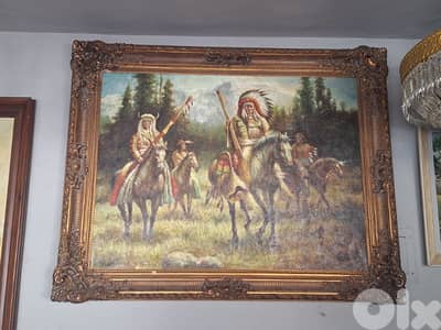 large european oilpainting on canva