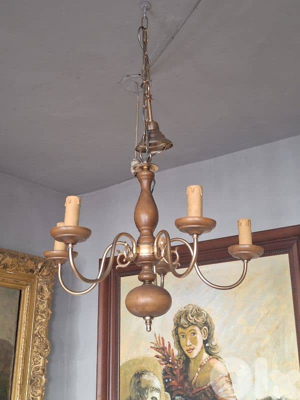 antique flemish chandelier 2