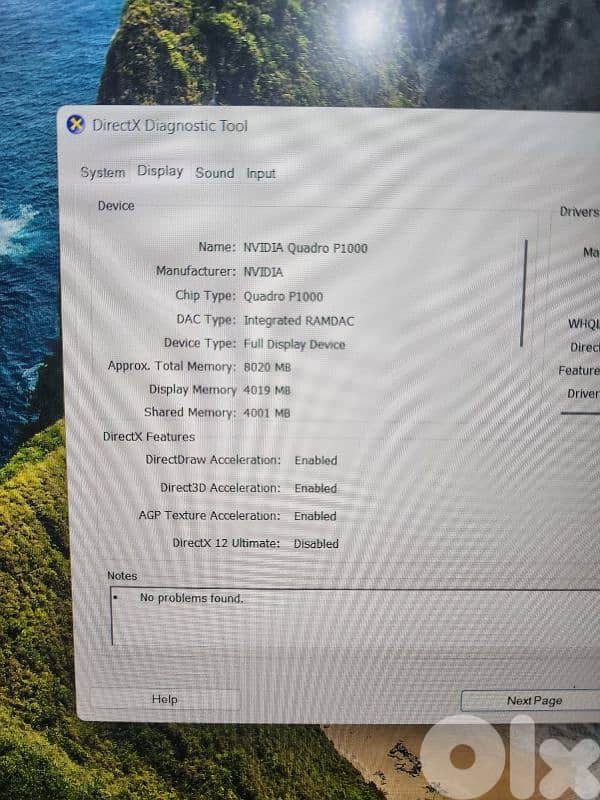 Thinkpad i7 8th / Ram 8 / nvme 256 / NVIDIA 3