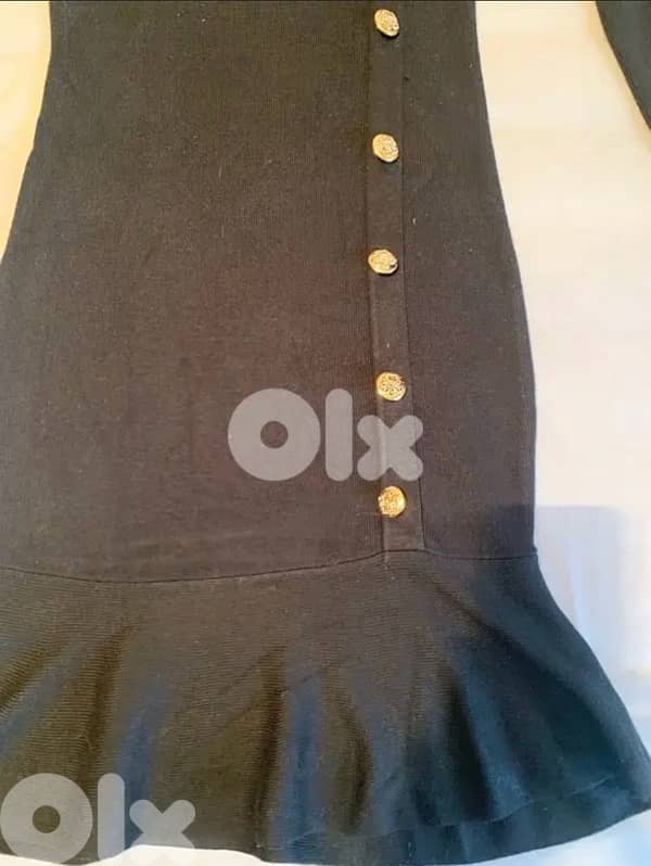 Black knit dress 4