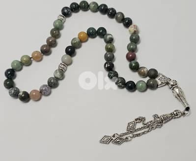 multi agate stone masbaha 30$