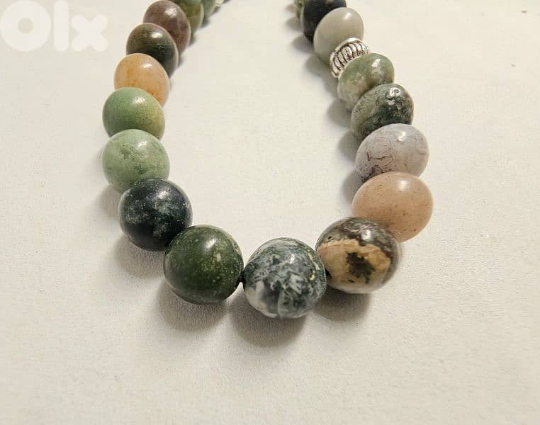 multi agate stone masbaha 30$ 1