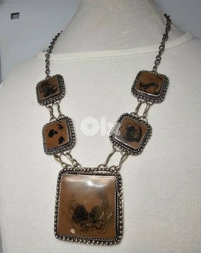 15$ boho statement necklace vintage