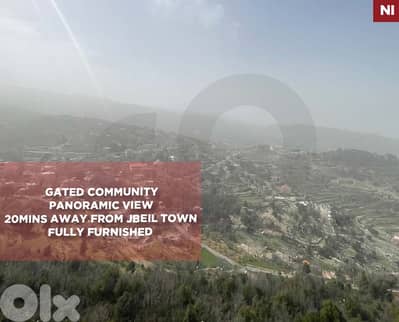 panoramic view, terrace, gated community, Mechmech/مشمش REF#NI134593