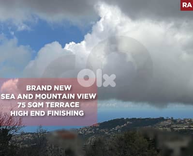 sea and mountain view, 2 parking, storage,Ajaltoun/عجلتون REF#RA134605