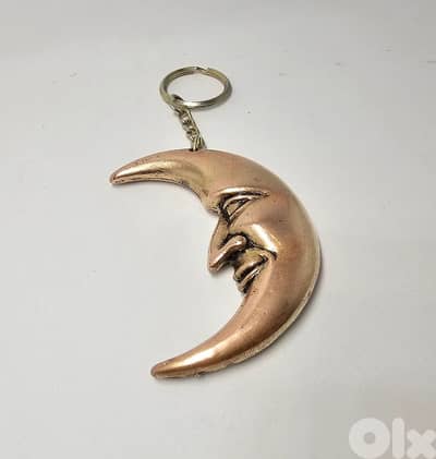 15$ old copper moon pendant