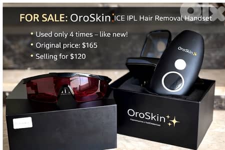 OroSkin ICE IPL Hair Removal Handset – Excellent Condition