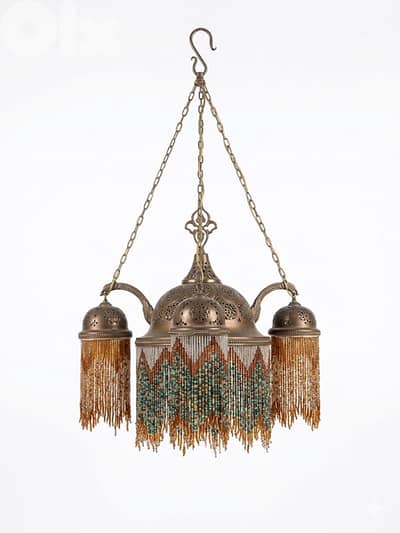 Two Damascus Brass old Chandeliers
