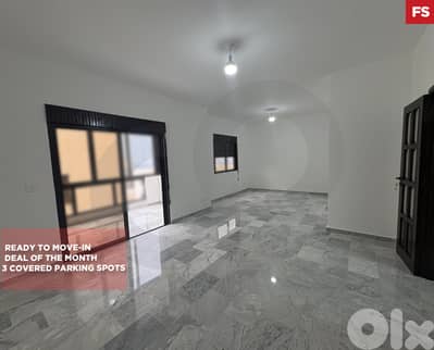 3 Balconies/3 Covered Parking spots/Zouk Mosbeh/زوق مصبح/ REF#FS134640