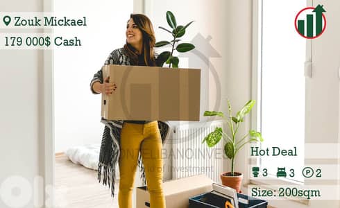 Apartment for Sale in Zouk Mickeal !!