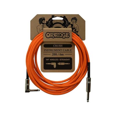 Orange Crush 10' Instrument Cable, Straight to Straight Connector, Ora