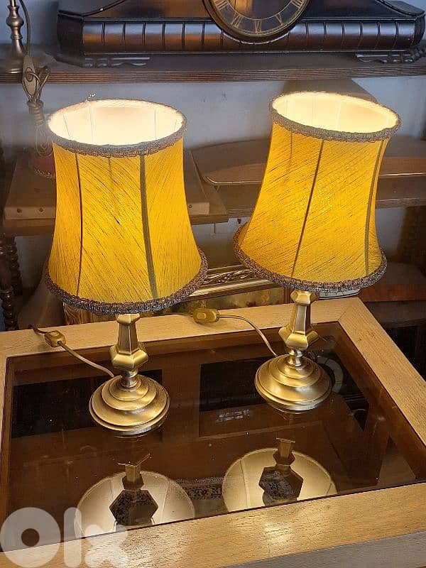 2 italian brass lamps 2