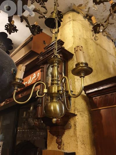 antique english brass chandelier