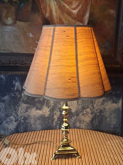 antique brass english lamp