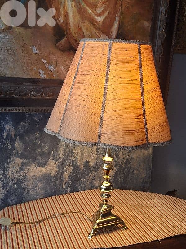 antique brass english lamp 1