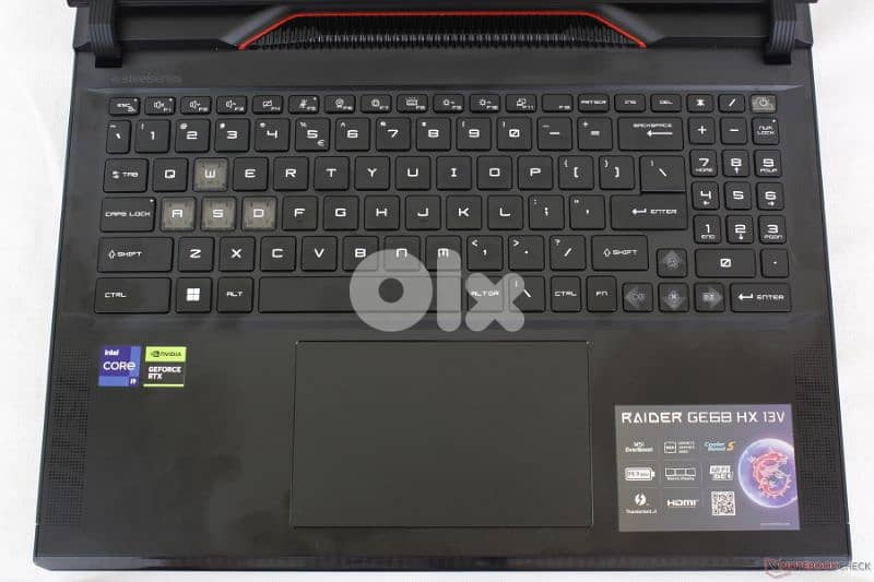 MSI Raider Ge68hx 13vf gaming laptop 2