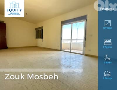 127 SQM Apartment With Terrace For Sale In Zouk Mosbeh #RK26925