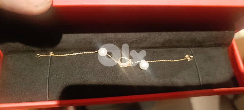 gold bracelet with pearl 1