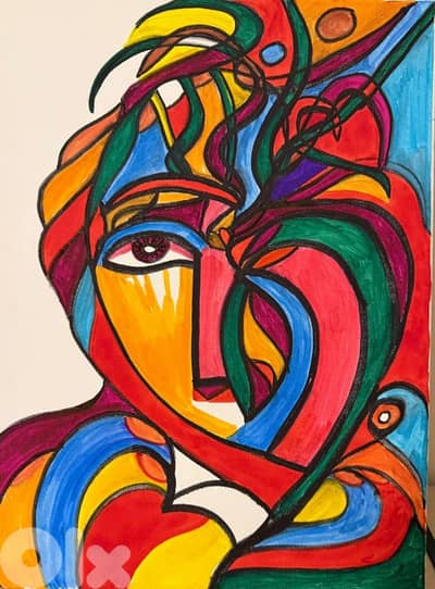 رسم اكريليك