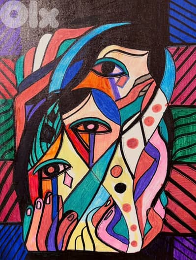 ،رسم اكريليك