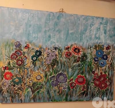 رسم زيتي علىالقماش