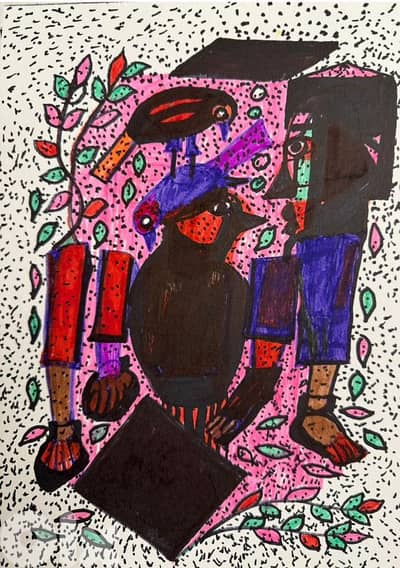 رسم اكريليك