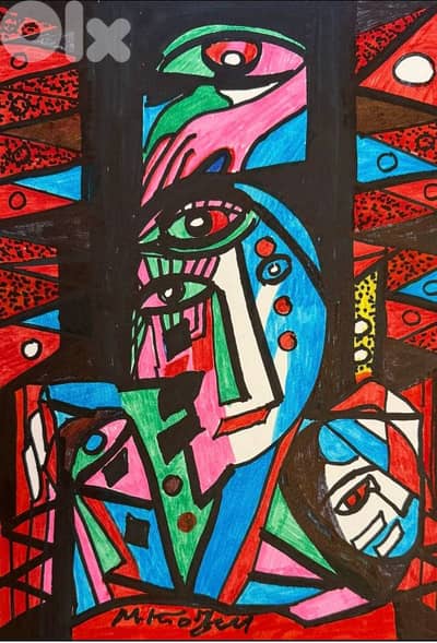 رسم اكريليك