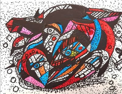 رسم اكريليك