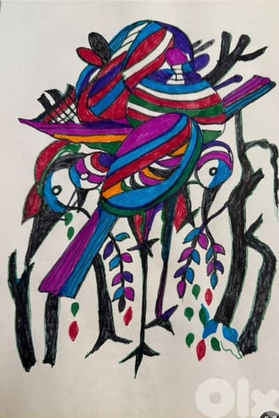 رسم اكريليك