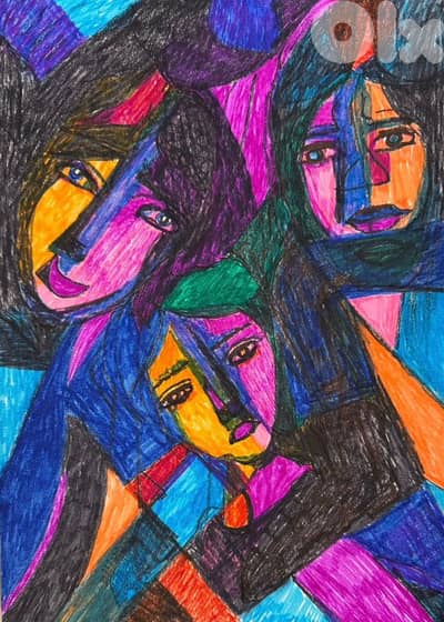 رسم اكريليك