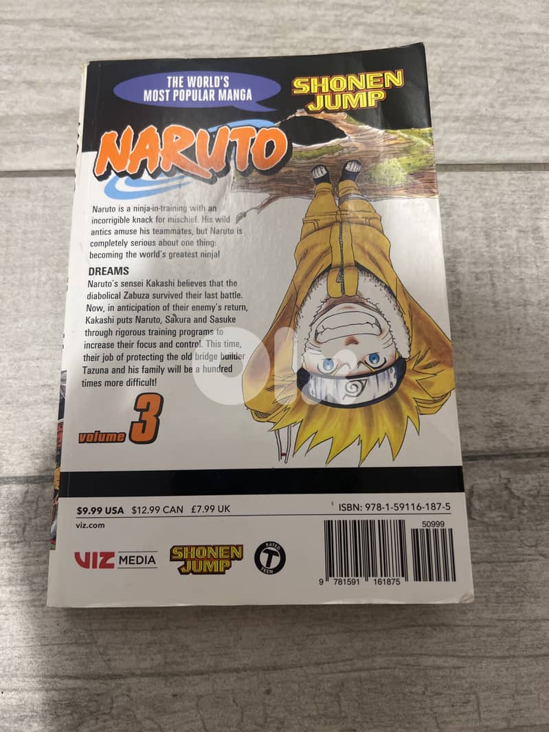 NARUTO volume 3 manga book 1