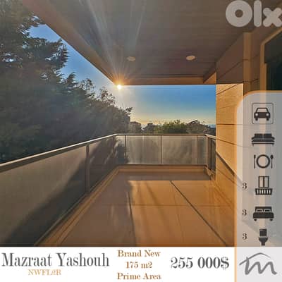 Mazraat Yashouh | Brand New 3 Bedrooms Apt | Prime Neighborhood | View