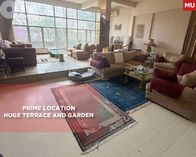 Terrace , Garden , Prime location , Hazmieh/حازميه REF#MU134644