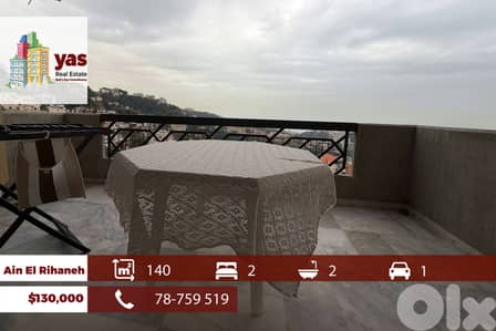 Ain El Rihaneh 140m2 | Well Maintained | Calm Area | Catch | EL