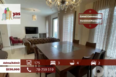 Adma/Admir 175m2 | Furnished/Equipped | Gated Community | IV/EH