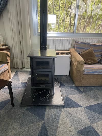 و صدر غرانيت و سلة خشب بابور  حطب