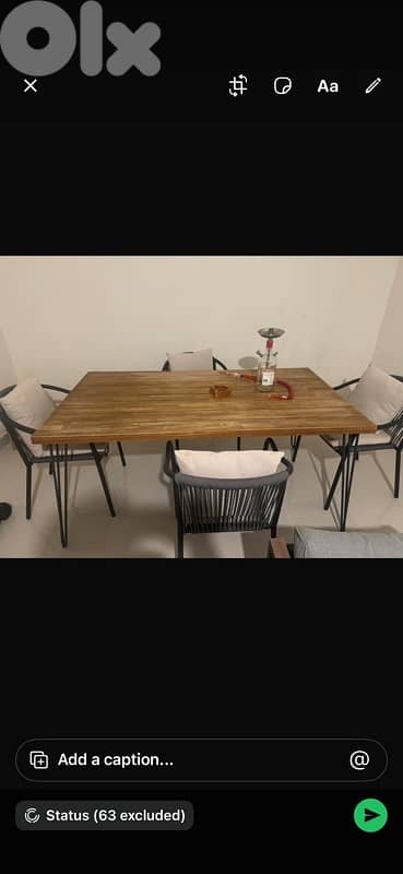 dining table/chairs ( outdoor/indoor )