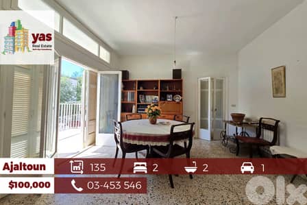 Ajaltoun 135m2 | Well Maintained | Open View |  Calm Area | DA |