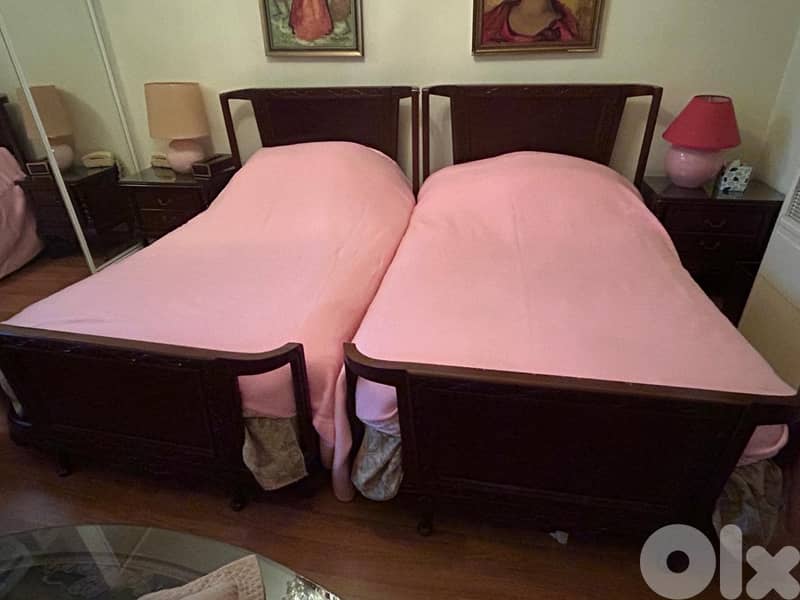 Solid wood full bedroom set 2