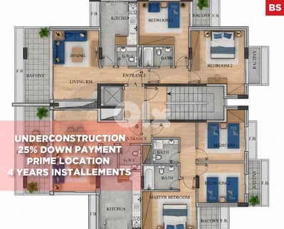 Brand New Under Construction , in the Heart ZALKA /زلقا  REF#BS134455